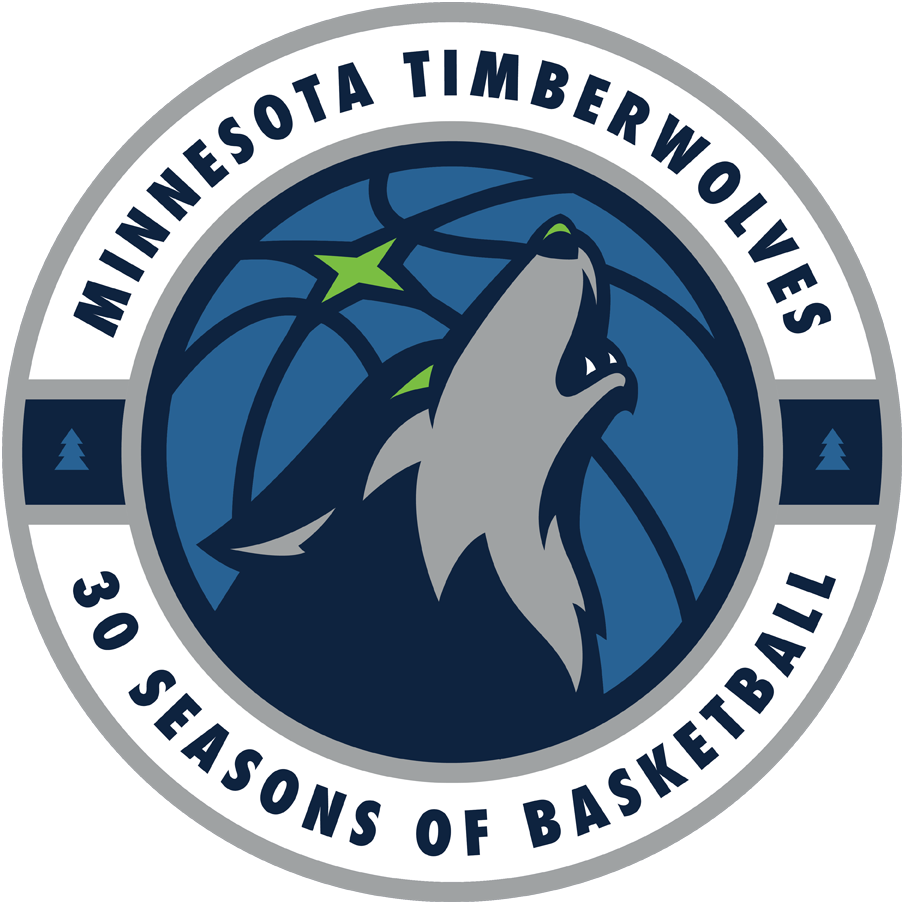 Minnesota Timberwolves 2018-2019 Anniversary Logo iron on paper